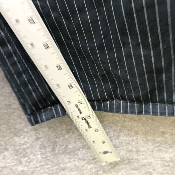 VTG Tripp NYC Pants Mens 44x32 Punk Rock Black Pinstriped Straight Leg Goth - Picture 11 of 13